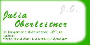 julia oberleitner business card